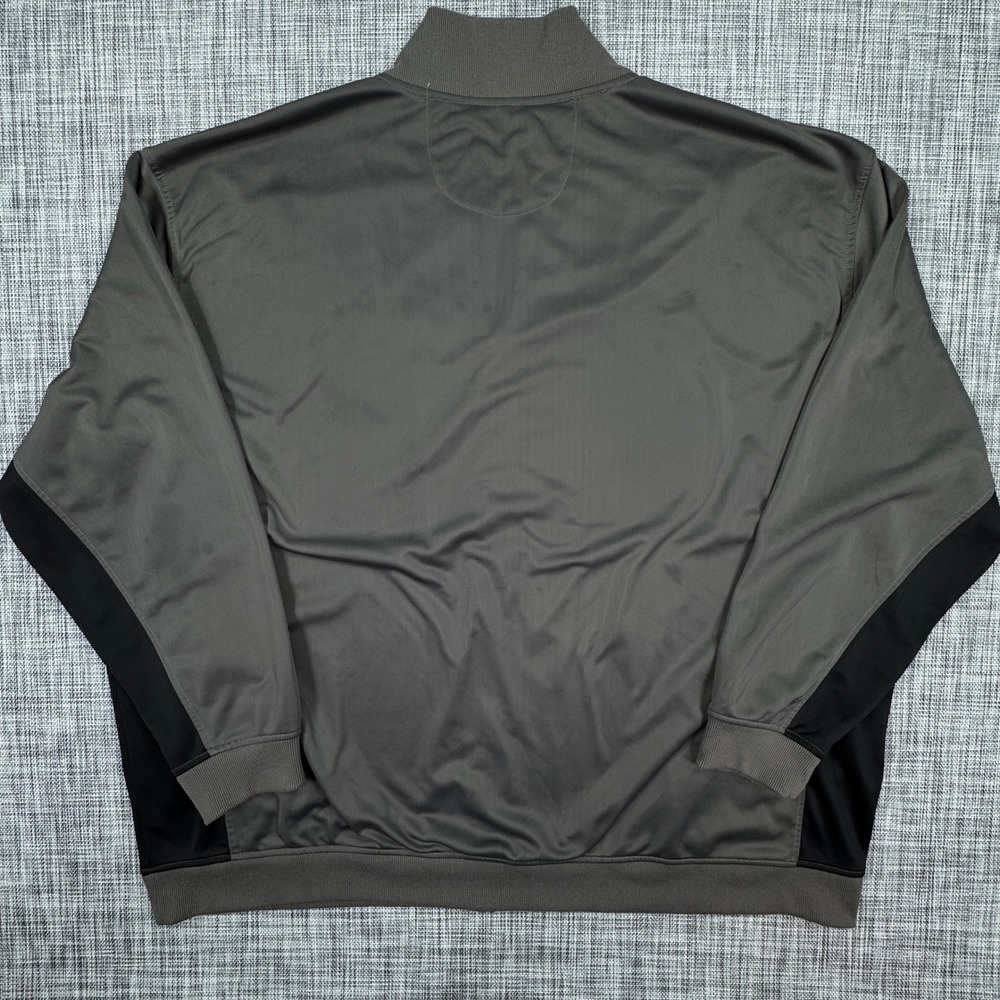 Rocawear Classic Mens Track Jacket 5XB Gray Black Full Zip Polyester Colorblock - Picture 2 of 10